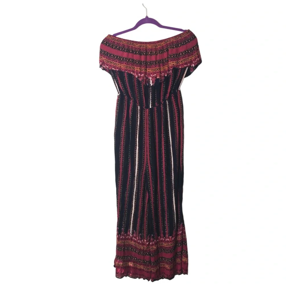 Free People Simone Flounce Boho Strapless Jumpsuit - Picture 7 of 15